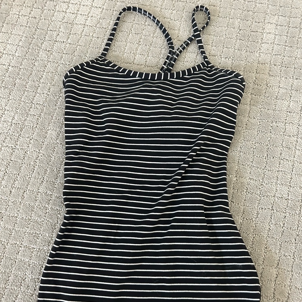 rare striped lululemon tank top